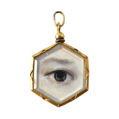 Custom Made Commissioned Lover's Eye Portrait By Susannah Carson (Jewelry)