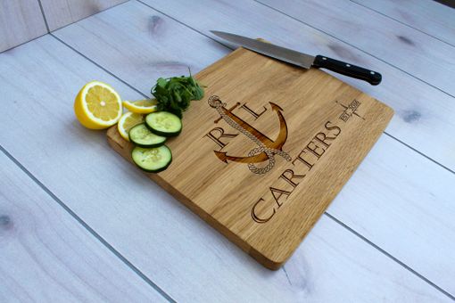 Custom Made Personalized Cutting Board, Engraved Cutting Board, Custom Wedding Gift – Cb-Wo-Carters Nautical