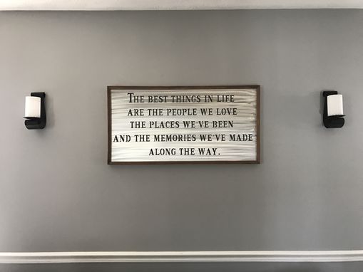 Custom Made Metal Quote Sign