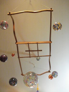 Custom Made Blown Glass Hanging Rack