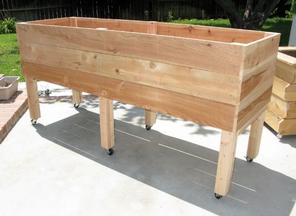 Buy Hand Crafted Jumbo Portable Elevated Planter Box, made to order ...