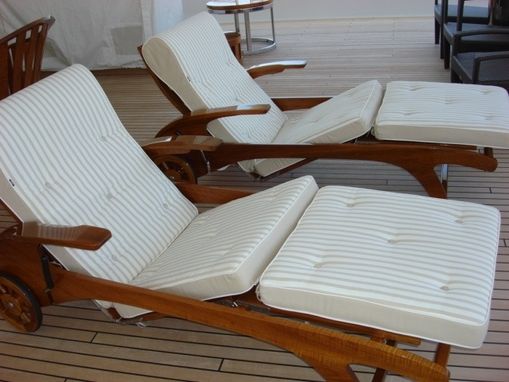 Custom Made Custom Yacht Finished Chaise Loungers