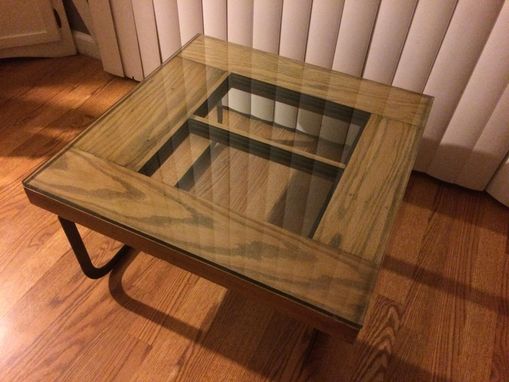 Custom Made Sold - Solid Oak Window Coffee Table