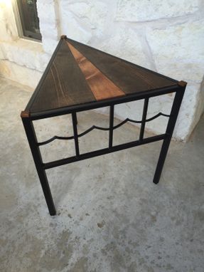Custom Made Custom Triangle Table- Steel & Wood