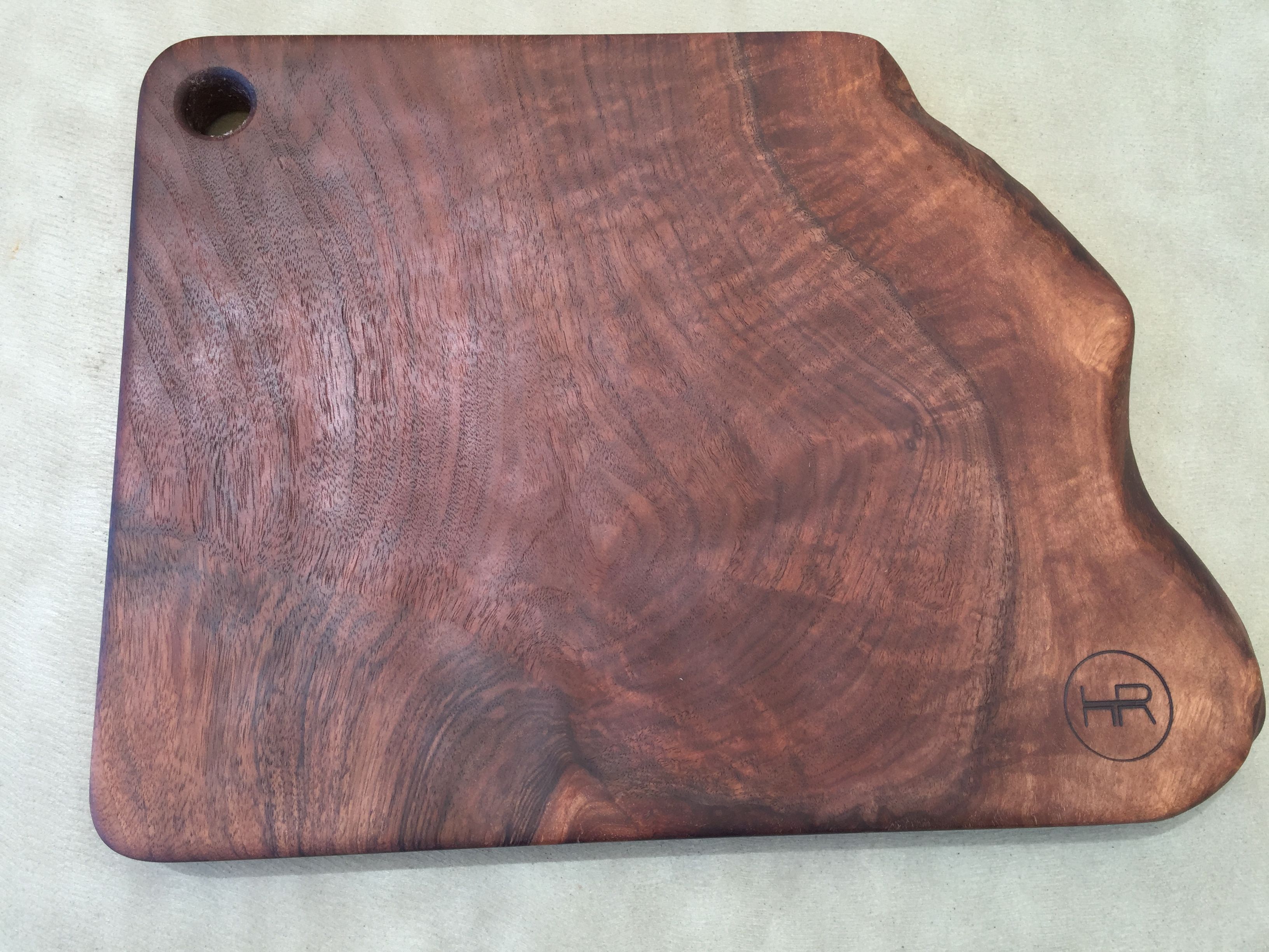 Hand Made Live Edge Walnut Cutting Board by Hardwood Reclamation
