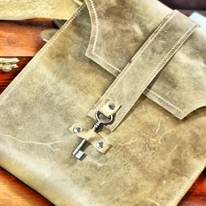 Hand Made Horween Leather Messenger Bag Shown In Black by Ozark ...