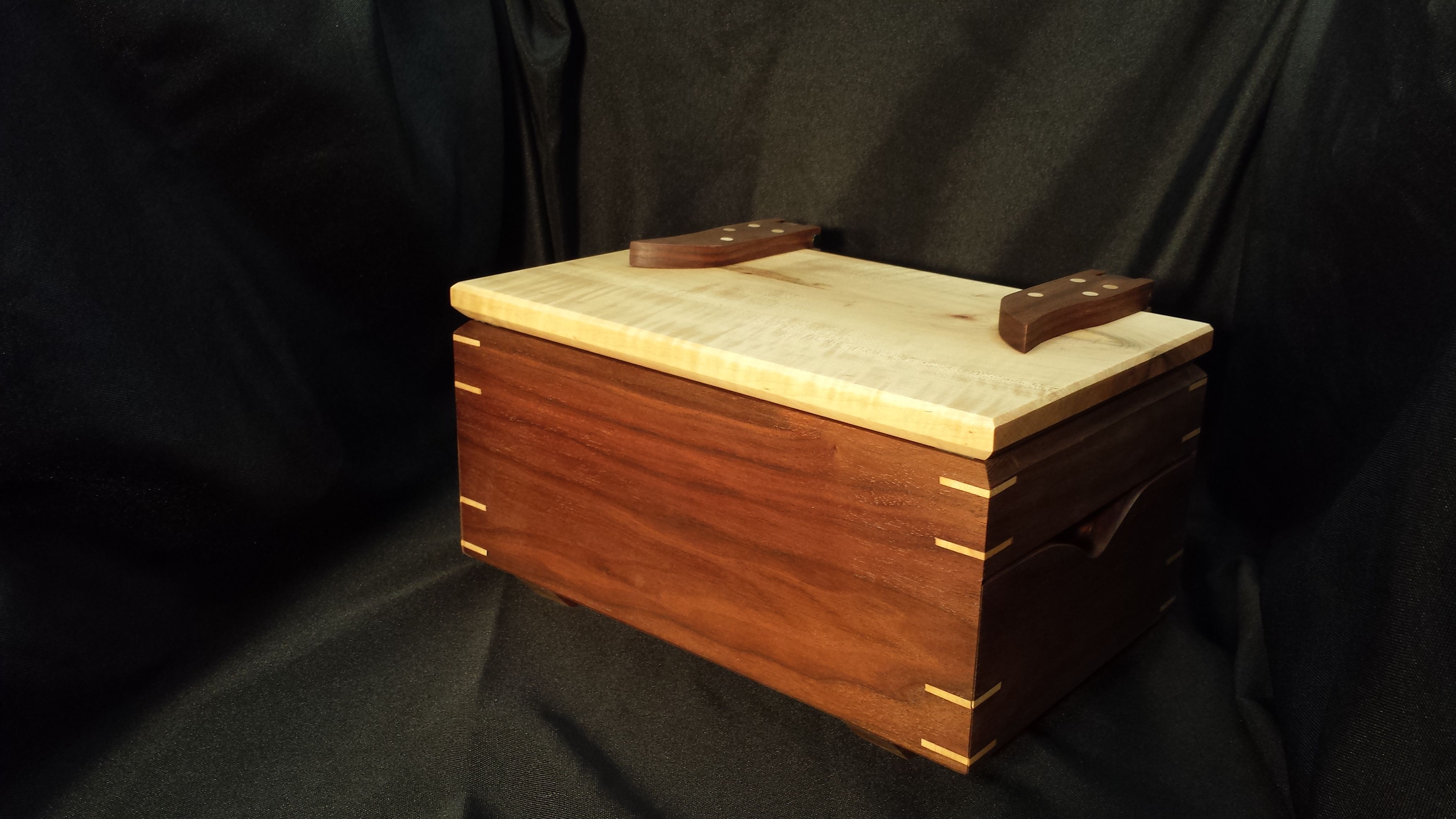 Buy Hand Made Walnut Keepsake Box Made To Order From Savage Wood Shop