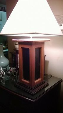 Custom Made Wood Table Lamp