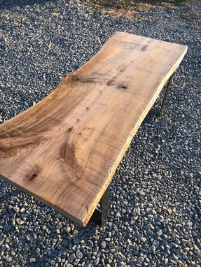 Custom Made Live Edge Figured Maple Coffee Table