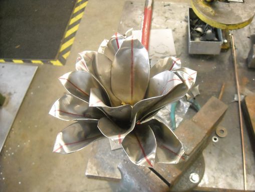 Custom Made Steel Poinsettias