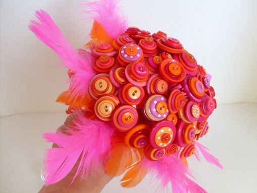 Custom Made Tutti Frutti Buttons Bridal Bouquet