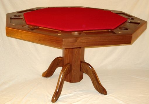 Custom Made Walnut Poker Table