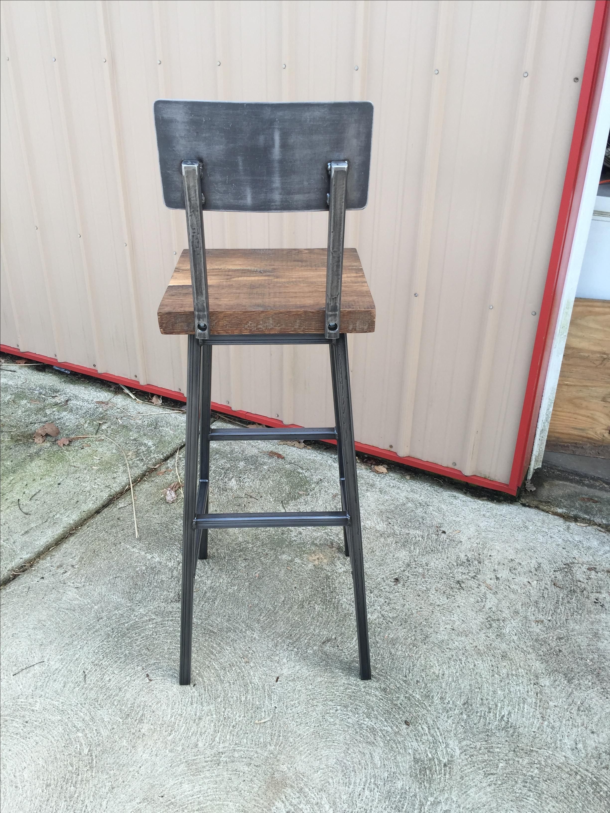 Buy Custom Made Industrial Bar Stool, made to order from Cascade Metal