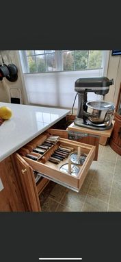 Custom Made 4’ X 5’ Oak Multi-Functional Kitchen Island