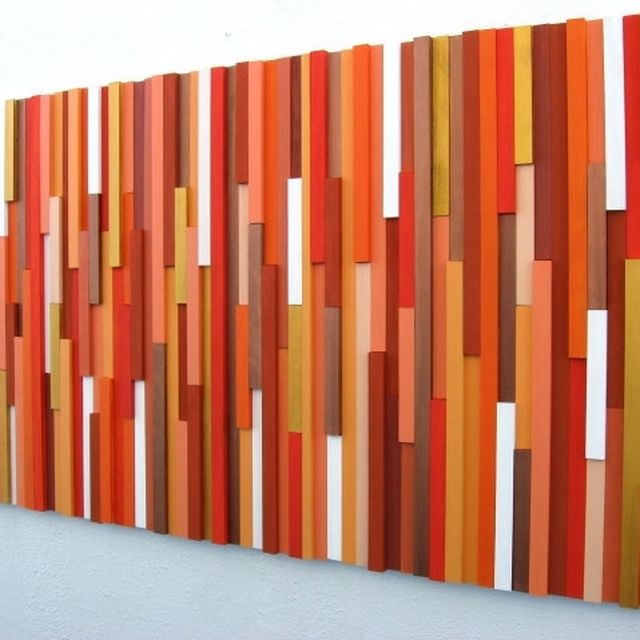 Orange Wood Abstract Wall Art By Orange Wood Abstract Wall Art By