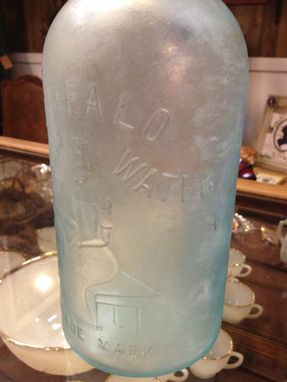 Custom Made Antique Apothecary Rare Buffalo Water Bottle Pharmacy Large Bottle