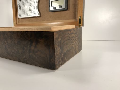 Custom Made Desk Top Humidor- Walnut Burl