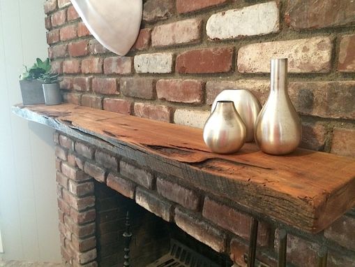 Hand Crafted Reclaimed Wood And Exotic Hardwood Mantel For Your