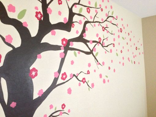 Custom Made Cherry Blossom Tree Mural