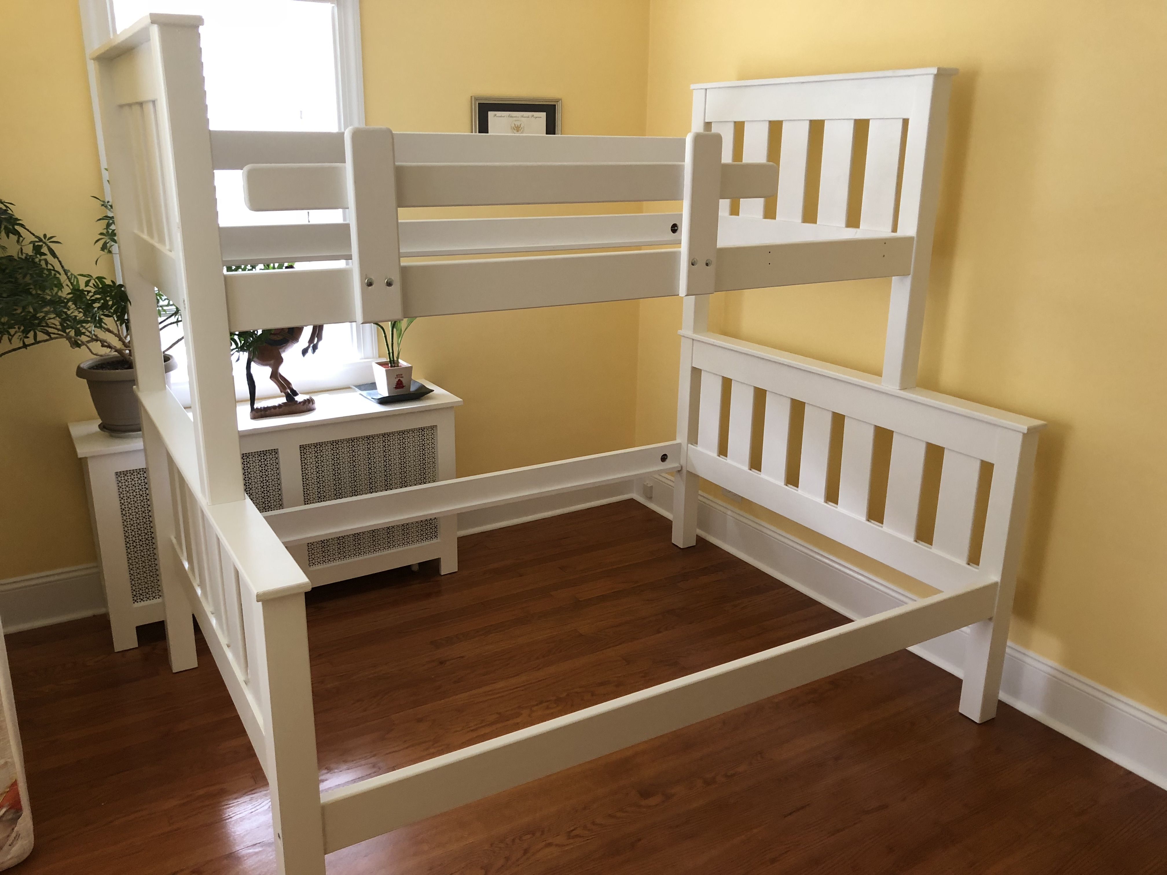 Custom Made Single Over Double Bunk Bed by Fox River Woodworking