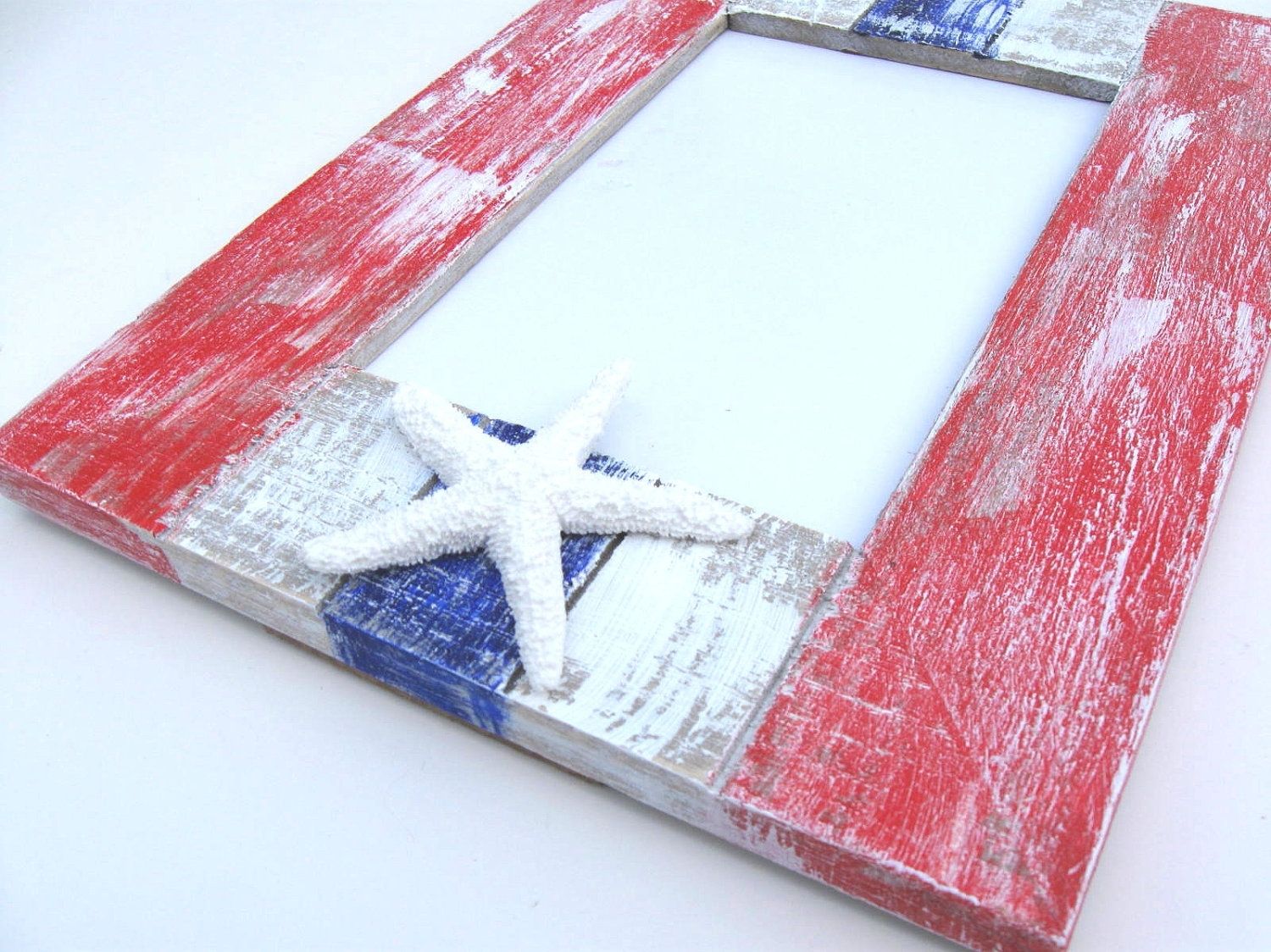 Hand Crafted Sale, Handpainted Starfish Photo Frame Homegoods by Brooke Howie Paintings