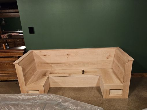 Custom Made Custom Oak Bench Seating