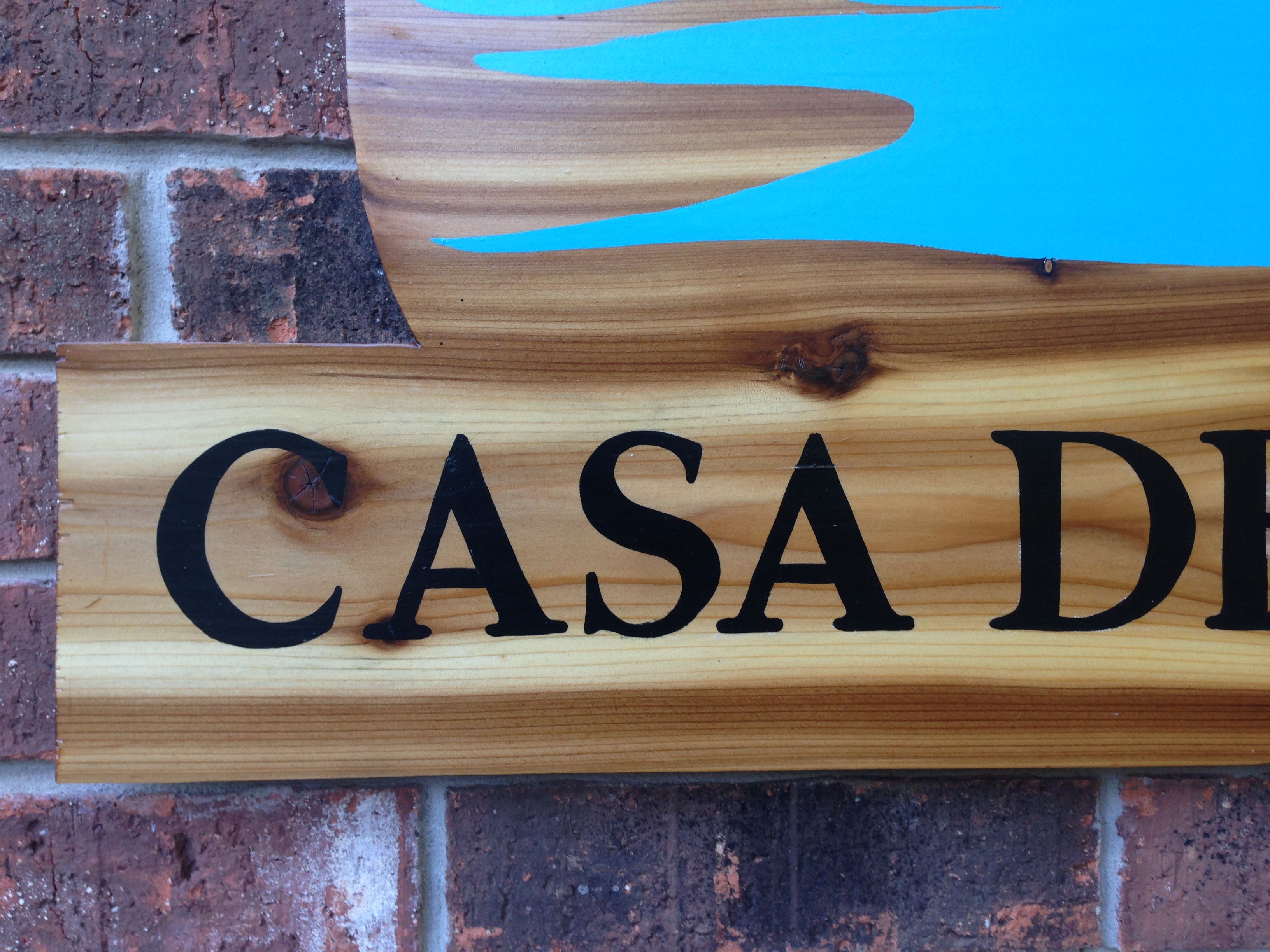 Handmade Custom Home Sign by SantaCruz Designs