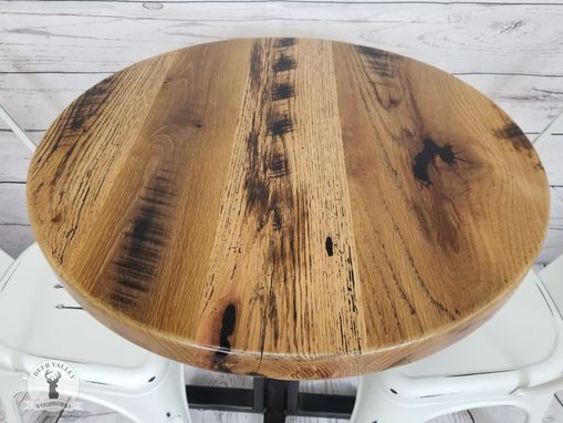 Custom Made Reclaimed Wood Table, Barnwood Table, Rustic Bistro Table