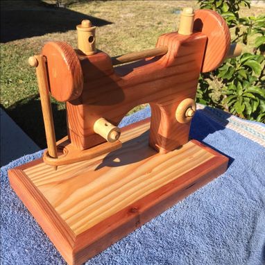 Custom Made Redwood Sewing Machine