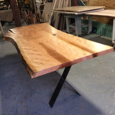 Custom Made Centerpiece Dining Table, Local Cherry With No Stain, 8 Feet, Ready To Go