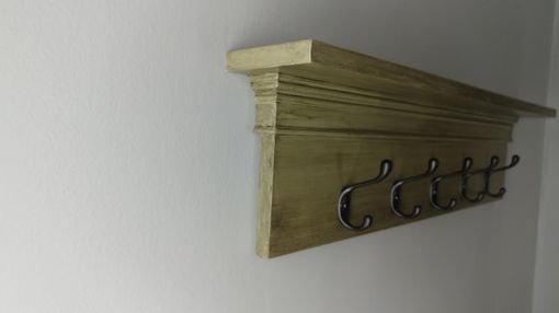 Custom Made Elegant Coat Rack With Shelf