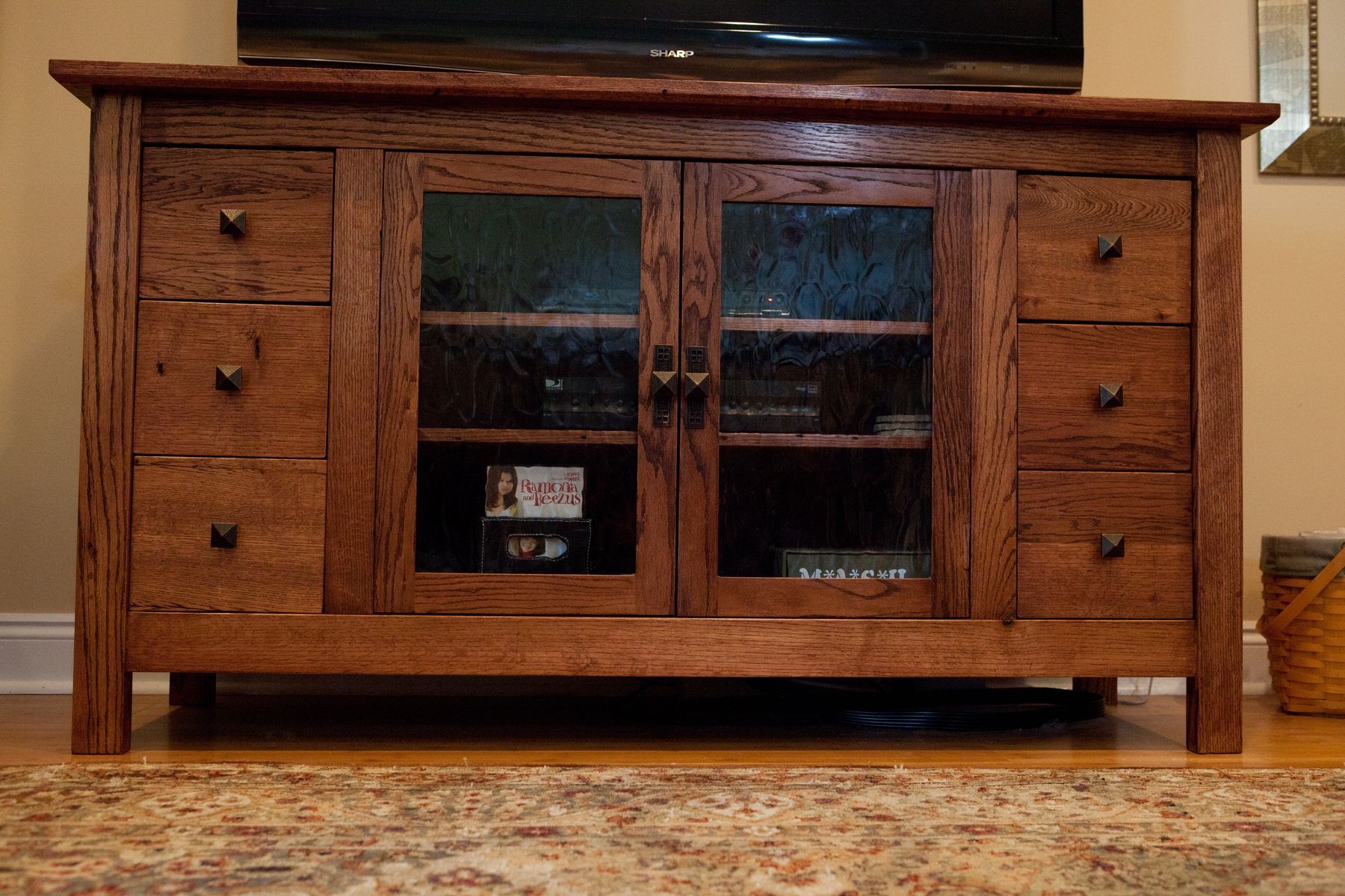 Hand Crafted Tv Cabinet From Reclaimed Oak by Vintage Woodworks Of ...