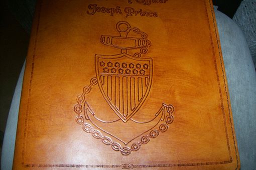 Custom Made Custom Leather Coast Guard Chief Book