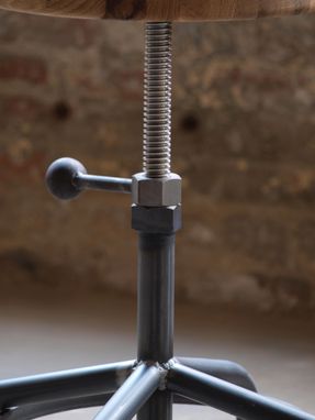 Custom Made Industrial Adjustable Drill Press Stool