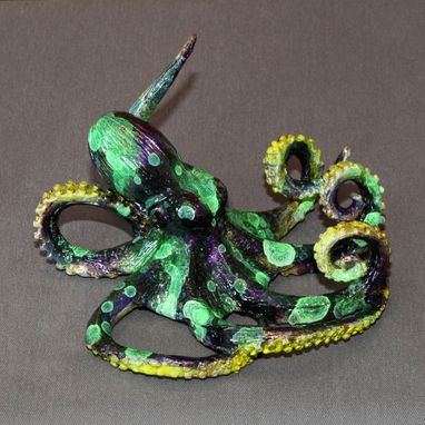 Custom Made Bronze Octopus "Oscar Octopus" Figurine Statue Sculpture Aquatic Limited Edition Signed Numbered