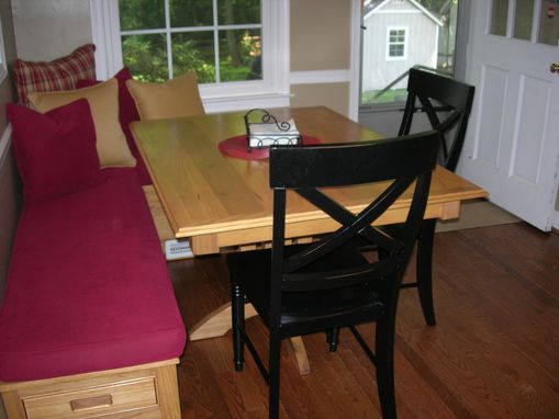 Custom Made Convertible Table And Bench Set