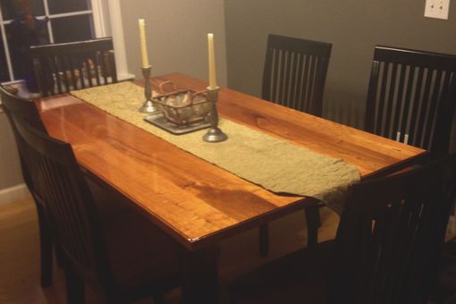 Custom Made Cherry Dining Table For Seating 6 People