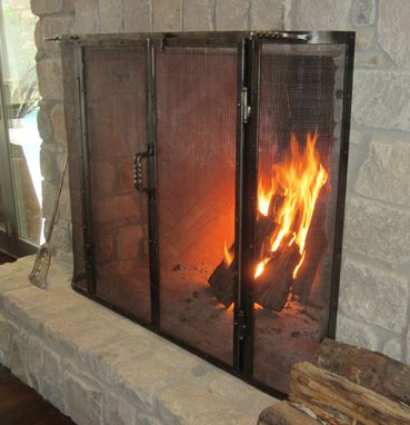Custom Made Firescreen For Rumford Fireplace