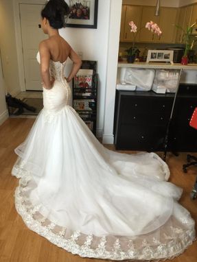 Custom Made Sweetheart Strapless Trumpet Wedding Gown