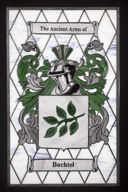 Custom Made Coat Of Arms Stained Glass Window