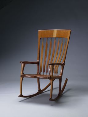 Custom Made Sculpted Rocking Chair