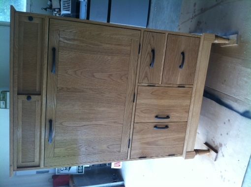Custom Made Drop Front Office Armoire