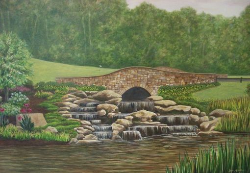 Custom Made Golf Course Mural On Canvas By Visionary Mural Co.