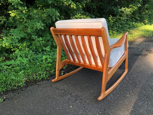Custom Made Reproduction Selig Mid Century Modern Rocking Chair/Lounge Chair