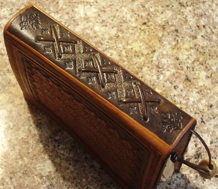 Custom Made Handcrafted Leather Journal  With A Medieval Appearance