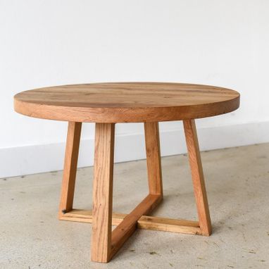 Custom Made Round Wood Coffee Table