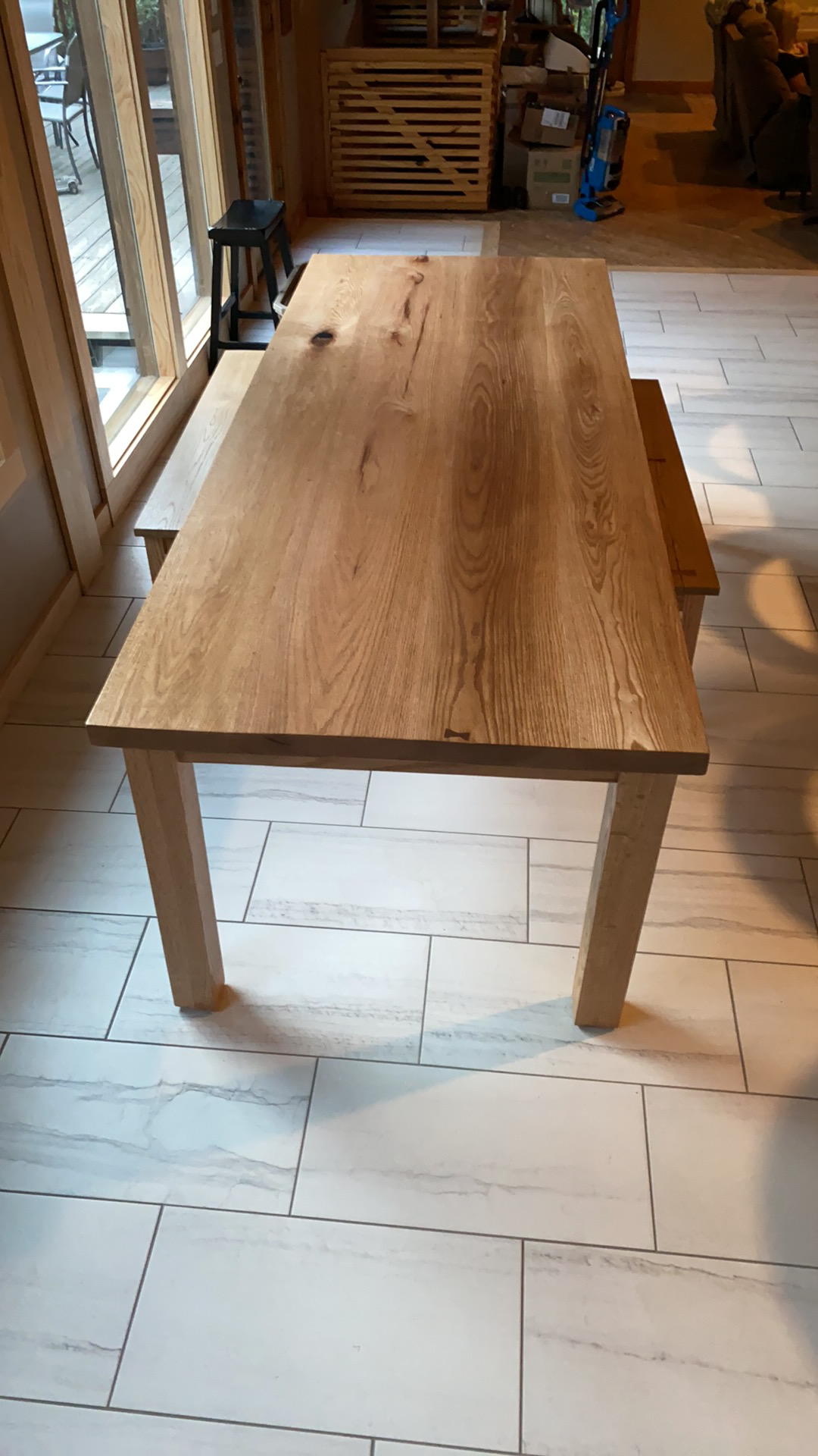 Handmade Oak Dining Table by Willow Mtn