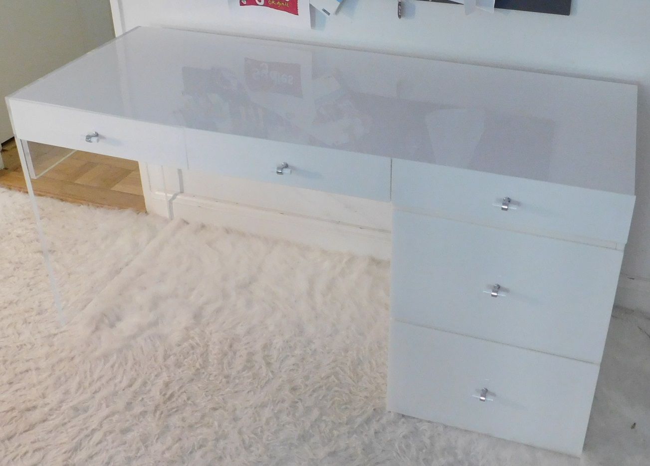 Buy Handmade Acrylic Desk Multi Drawer Design Hand Crafted, Made To