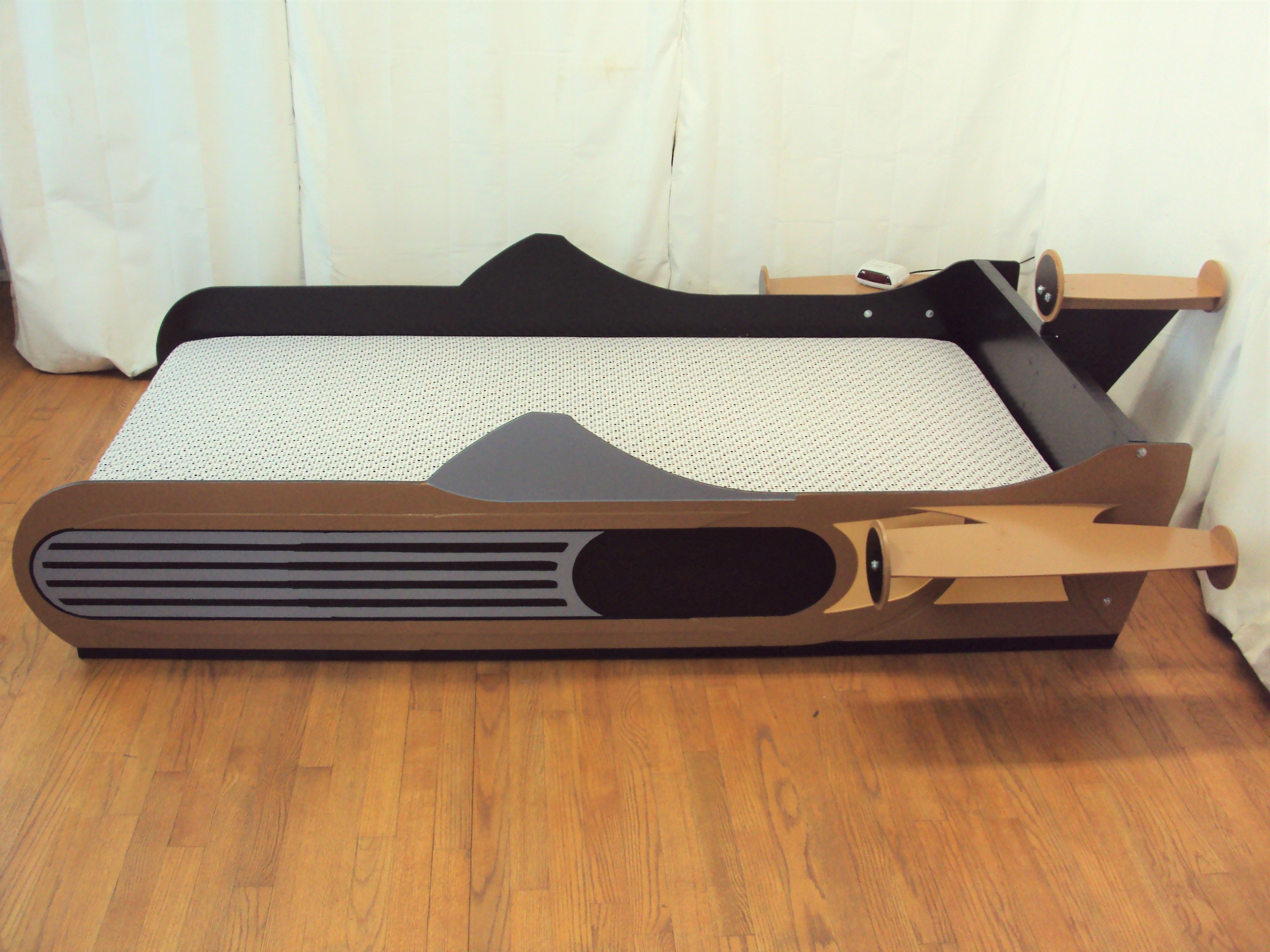 Custom X34 Landspeeder Twin Kids Bed Frame Handcrafted Space