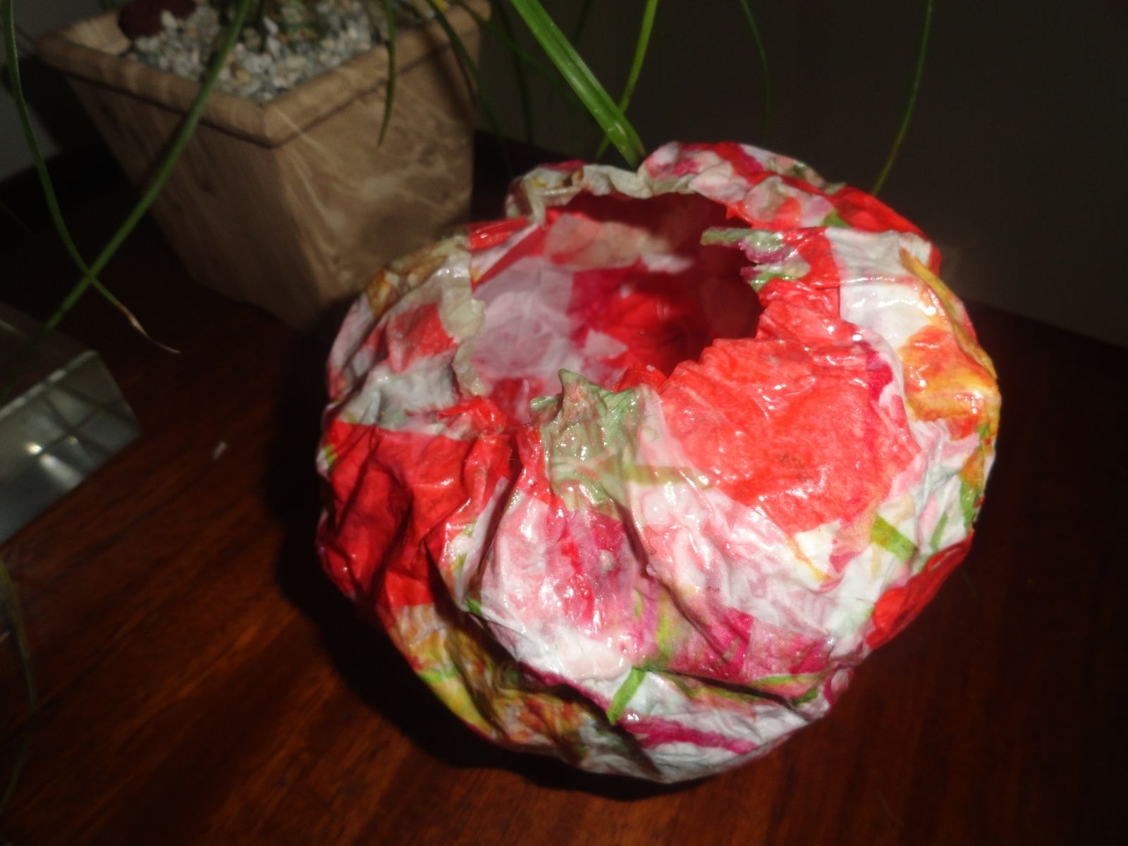 Buy Custom Made Paper Mache Decorative Bowl, made to order from karenk